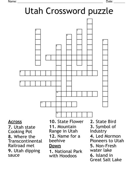 4 letter city in utah|utah city crossword puzzle.